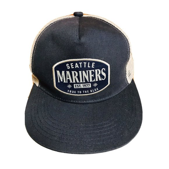 Seattle Mariners True to the Blue Hat Blue with Gray Mesh - Picture 1 of 9